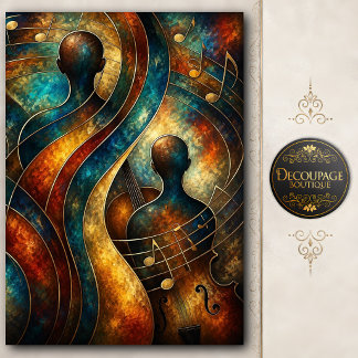 Seele des Cello-Dekors Seidenpapier