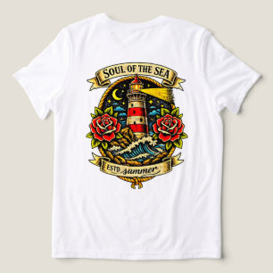 Seele des Meeres Old School Segler-Tattoo für Frau Tri-Blend Shirt
