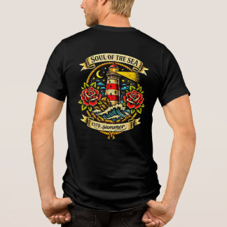 Seele des Meeres Old School Segler Tattoo Tri-Blend Shirt