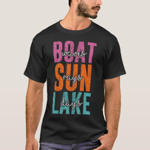 Seele des Sees Frauen Boot Wellen Sonnenstrahlen S T-Shirt