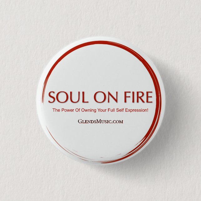 Seele in Flammen Button (Vorderseite)