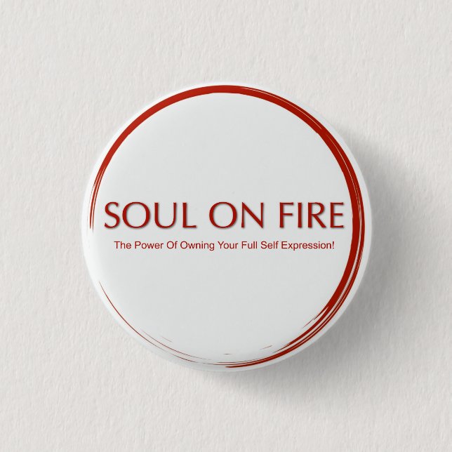 Seele in Flammen Button (Vorderseite)