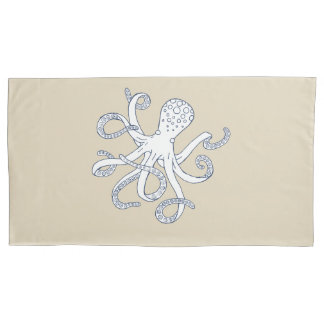 Seeleben-Kraken-Seekissenbezug-König Size Kissenbezug