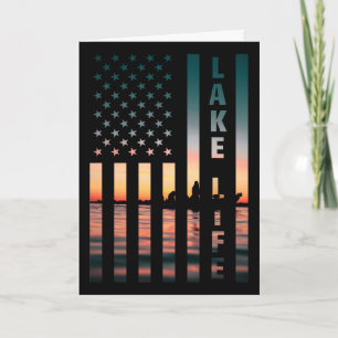 Seelebens Fischer Sonnenuntergang Amerikanische Fl Karte