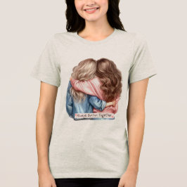 Seelen-Schwestern Clipart-Design – Beste Freundinn Tri-Blend Shirt