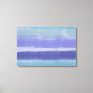 Seelenblauer Lila Abstrakt Leinwanddruck