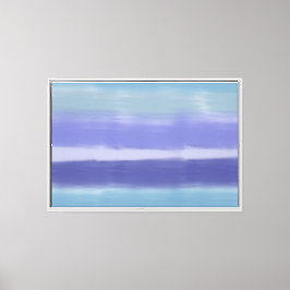 Seelenblauer Lila Abstrakt Leinwanddruck