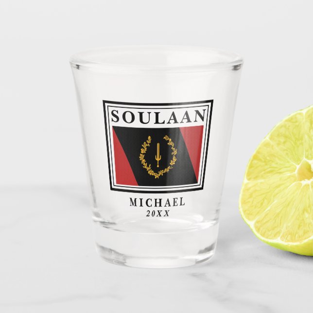 Seelenflagge Schnapsglas (Vorderseite)