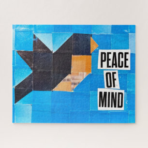 Seelenfrieden Vogel im Flug Blauer Himmel Beruhige Puzzle