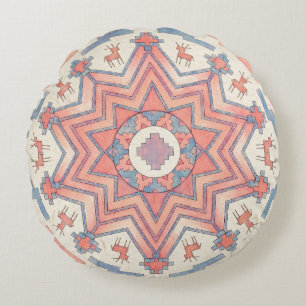 Seelenkreis Ethno Mandala Runde Kissen