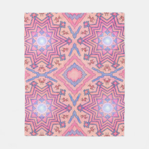 Seelenkreis – Folklore Mandala der inneren Ruhe Fleecedecke
