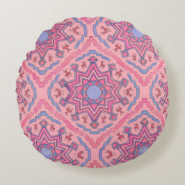 Seelenkreis – Leuchtende Mandala Fleecedecke Rundes Kissen