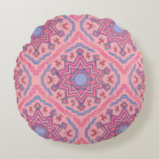 Seelenkreis – Leuchtende Mandala Fleecedecke Rundes Kissen