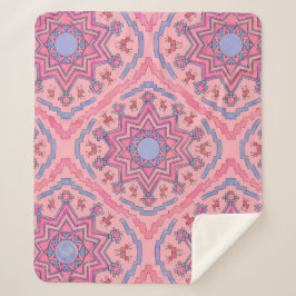 Seelenkreis – Leuchtende Mandala Fleecedecke Sherpadecke