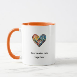 Seelenverwandte laufen zusammen tasse