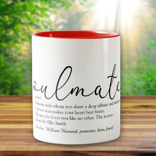 Seelenverwandter Definition Script Liebe Herz Zweifarbige Tasse