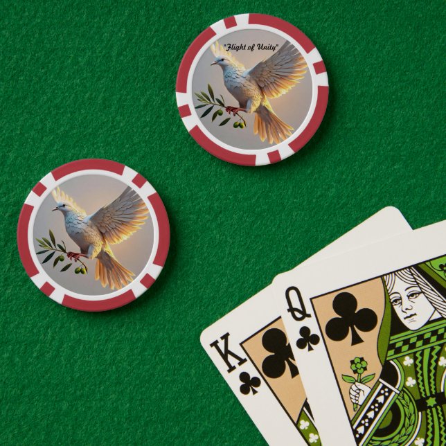 "Seelenvolle Friedensreflektionen" Pokerchips (Pokertisch (doppelt))