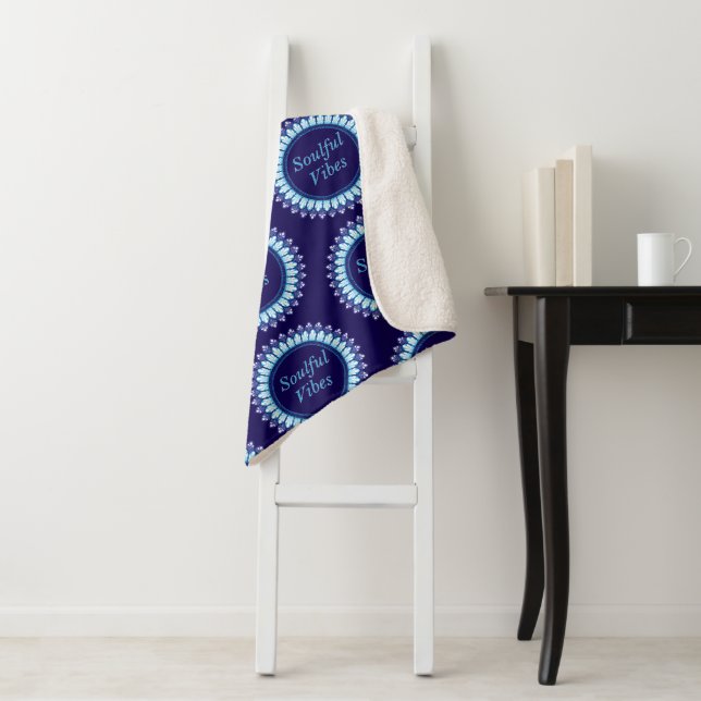 Seelenvolle Vibes Mandala Sherpadecke (Beispiel)