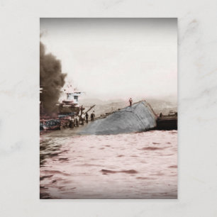 Seeleute auf einem Kap Postkarte