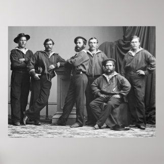 Seeleute des zivilen Krieges: 1860 Poster