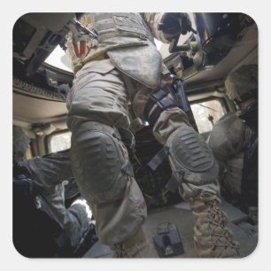 Seeleute lernen Konvoiverfahren Quadratischer Aufkleber