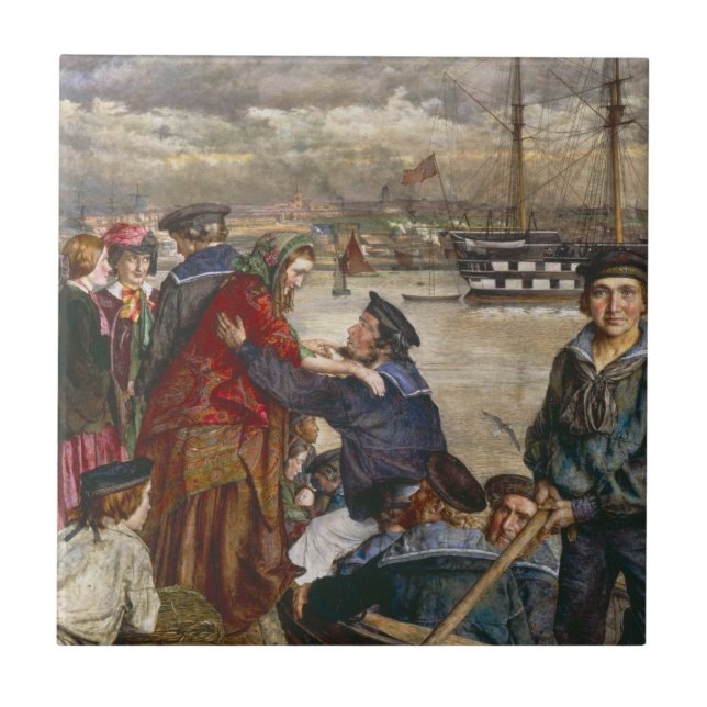 Seeleute und Ehefrauen (von John Lee) Fliese (Vorderseite)