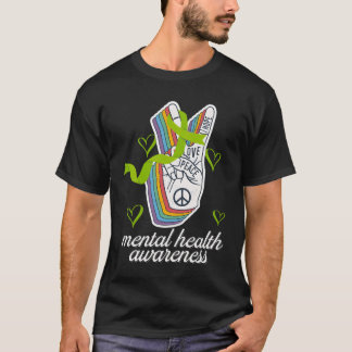 Seelische Gesundheitsbewusstseinsmonat Liebe Fried T-Shirt