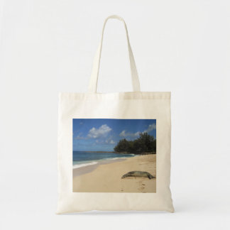 Seelöwe, der auf hawaiischer Strand-Tasche ein Tragetasche