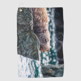 Seelöwe in der Auferstehungsbucht, Alaska Golfhandtuch