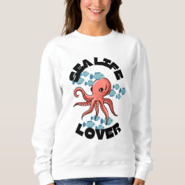 Seelöwe Krake Frauen Sweatshirt