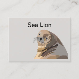 Seelöwe Tier  Visitenkarte