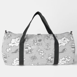 Seemann-Antik-Pirat-Karte Duffle Bag