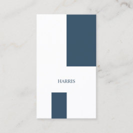 Seemann-blaues modernes geometrisches visitenkarte