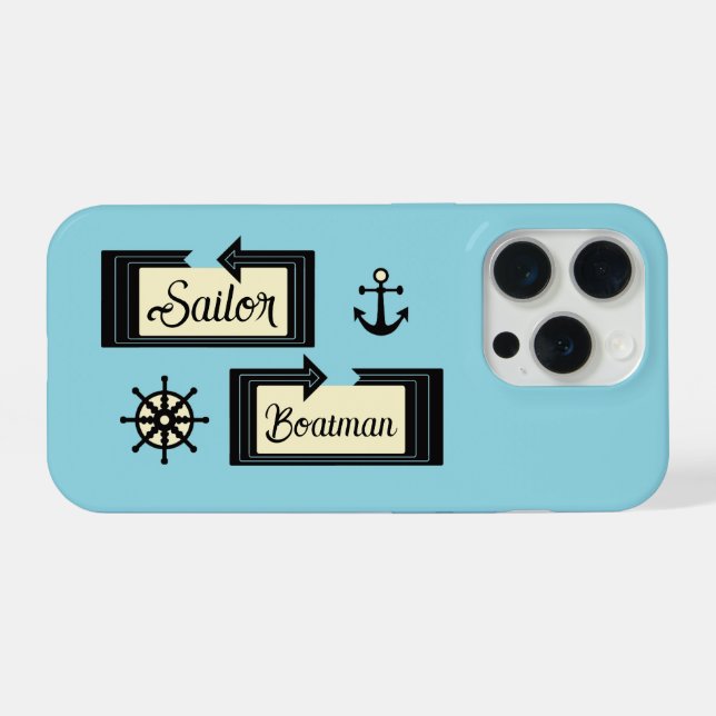 Seemann iPhone Hülle (Rückseite (Horizontal))