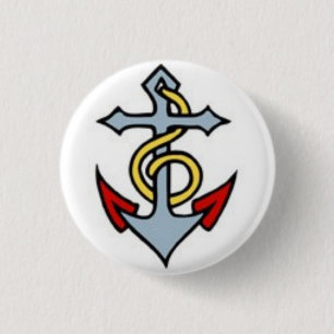 Seemann-Tätowierung - Anker - Knopf Button