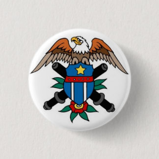 Seemann-Tätowierung - Eagle u. Schild - Knopf Button