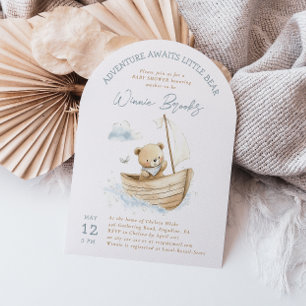 Seemann Teddybär Abenteuer wartet Baby Shower Einladung