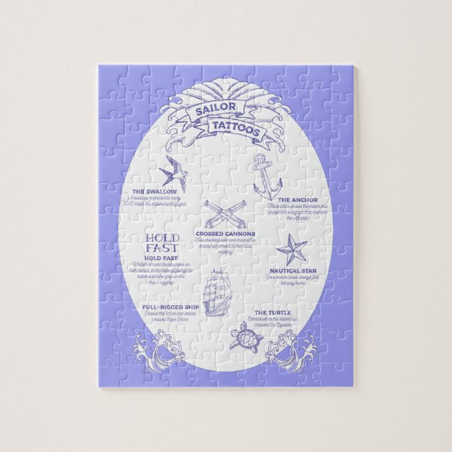 Seemänner und Seaman Tattoos und Meanings Puzzle (Vertikal)
