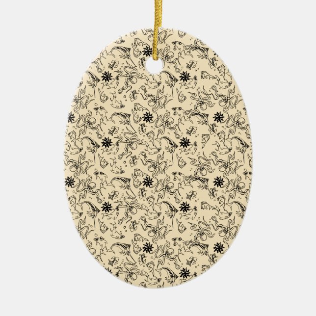 Seemannjerry-Muster Keramikornament (Vorne)