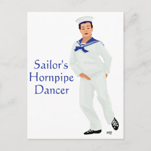 Seemanns Hornpipe Hochlandtänzer Postkarte