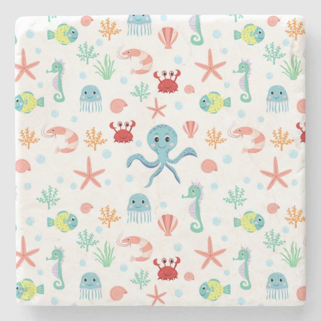 Seemannskörper Steinuntersetzer (Vorderseite)