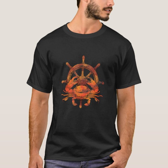 Seemannskrebse Seashell Hummerkrabbe T-Shirt (Vorderseite)