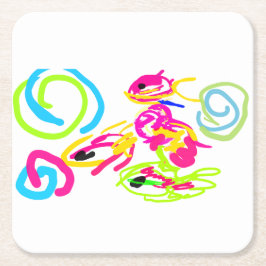 Seemannszeit Rechteckiger Pappuntersetzer