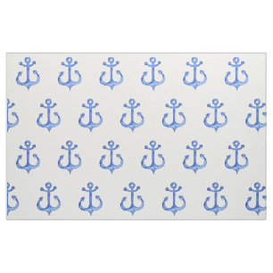 Seemarine-Blau-Anker-Packpapier des thema- Stoff