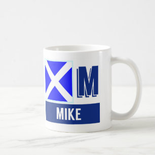 SeeMike des flaggen-Alphabet-"M" Kaffeetasse