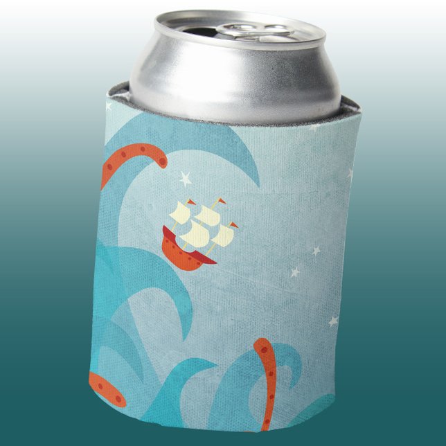Seemonster Dosenkühler (Sailing boat sea monster adventure can cooler)