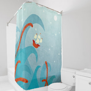 Seemonster Duschvorhang