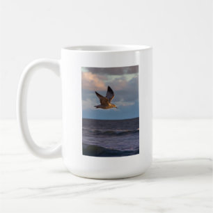 Seemöwe am Sonnenuntergang Tasse