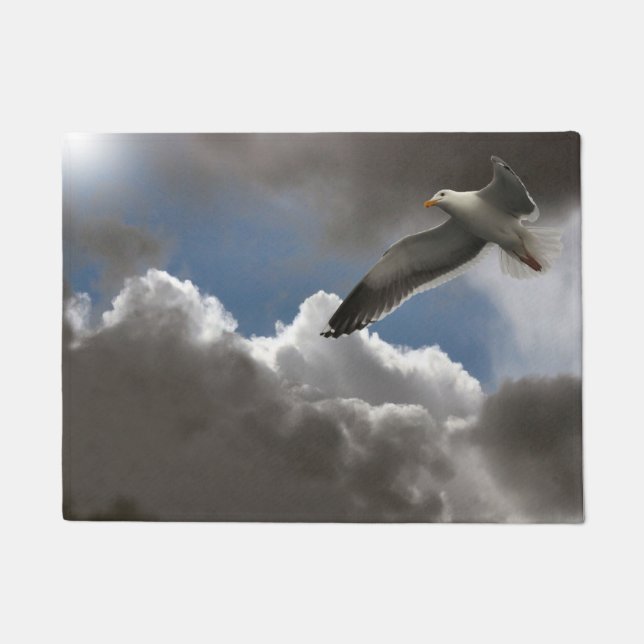 SEEMÖWE IM FLUG FUßMATTE (Vorderseite)