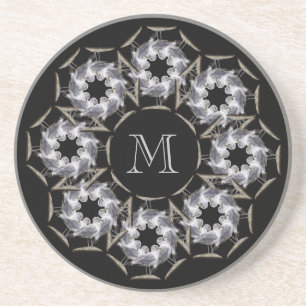 Seemöwe-mit Monogramm Untersetzer